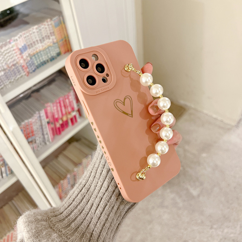 Elnuevo producto es aplicable a Apple iPhone14Pro Pearl Pearl Bracelet Case Protective, y la lente está totalmente protegida y actualizada