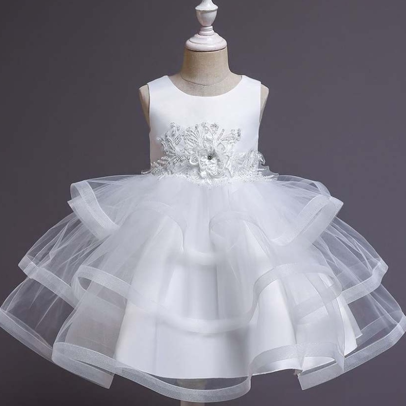 Baige Little Kid Baby Kid Flower Girl Vestido de cumpleaños de verano Disfraz de princesa Vestido 3-10 años