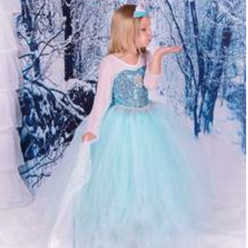 Baige TV&movie Elsa Anna Girl Party Performance Vestidos Halloween Vestidos de cosplay trajes