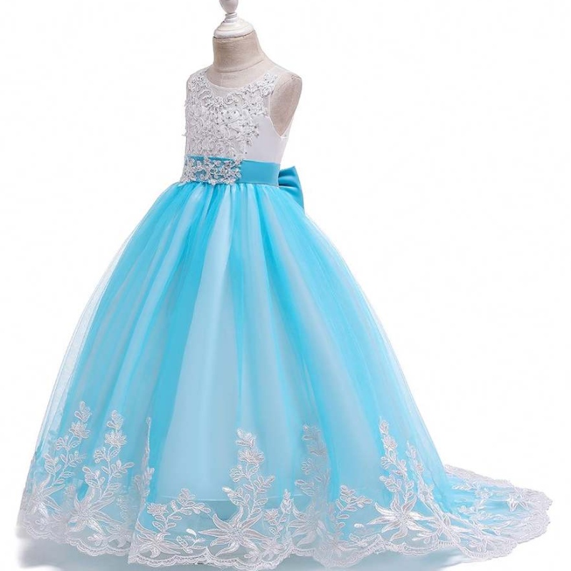 Baige Fancy Girls Prom Diamond Diamond Vestidos Party Party Maxi Vestido paraniños Long Children Maxi Ball Vestidos de pelota