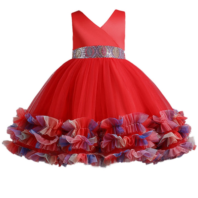 Girl Flower Princess Dress Summer Tutu Vestidos de fiesta de Navidad paraniños Niñas