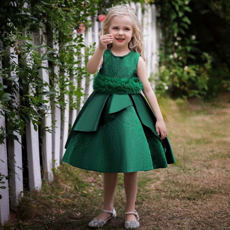 Baige Hot Sale Baby Girl Event Frock Flower Girl Farty Wedding Clothing Wedding Ball Vestido
