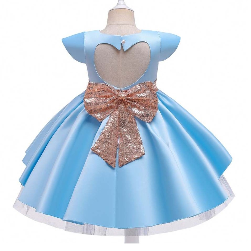 Baigenueva llegadanueva chicas de moda manga corta princesa vestida de cumpleaños fiestas de malla vestida