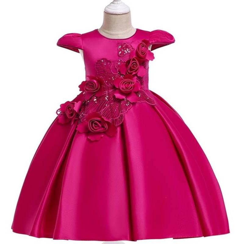 Vestido deniña de flores de estilo europeo para la boda diseños de vestidos deniñas encantador
