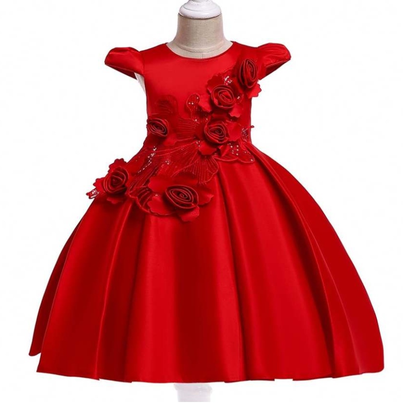Vestido deniña de flores de estilo europeo para la boda diseños de vestidos deniñas encantador