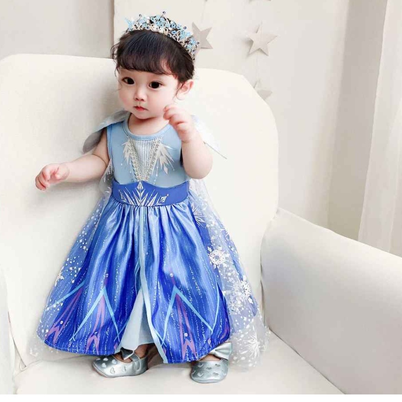 Baige New Design Princess Elsa Anna Play Play Vestido Cosplay Cosplay Diseño de la fiesta de Navidad BX1730