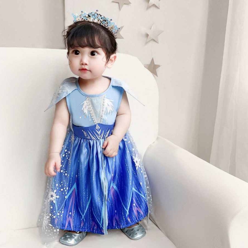 Baige New Design Princess Elsa Anna Play Play Vestido Cosplay Cosplay Diseño de la fiesta de Navidad BX1730