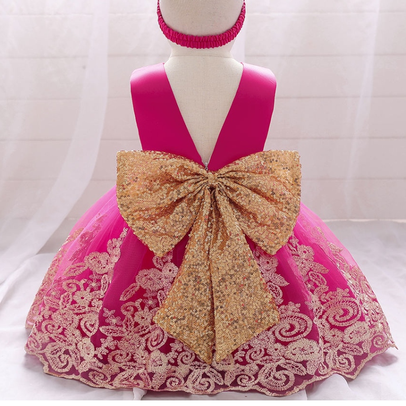 Vestidos de fiesta deniñas pequeñas Baby Pretty Gowns infantiles Princesa Primera comuniónn Vestidos de fiesta de la tarde