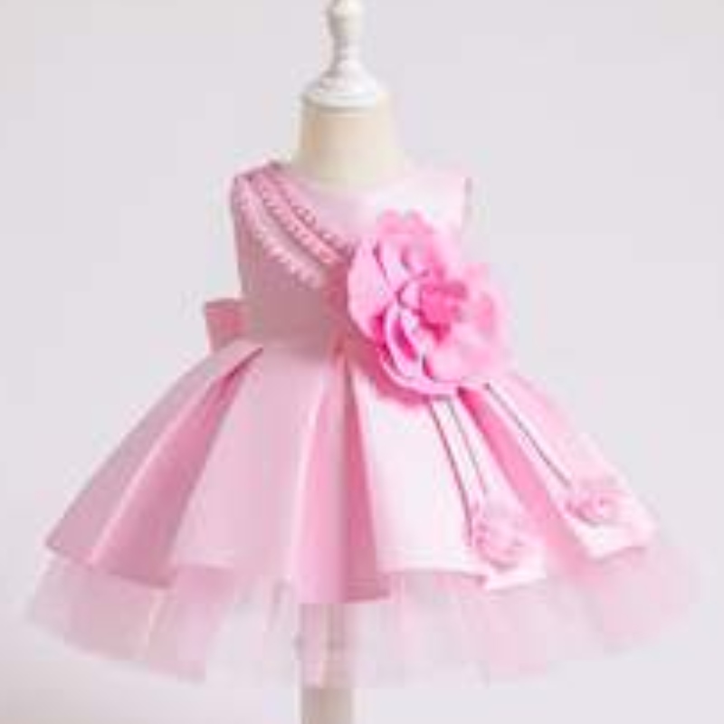 Vestido de chicas de flores de baigra Baby Wedding Party Princess Clothing Kids Nind Girl Vestidos XZ001