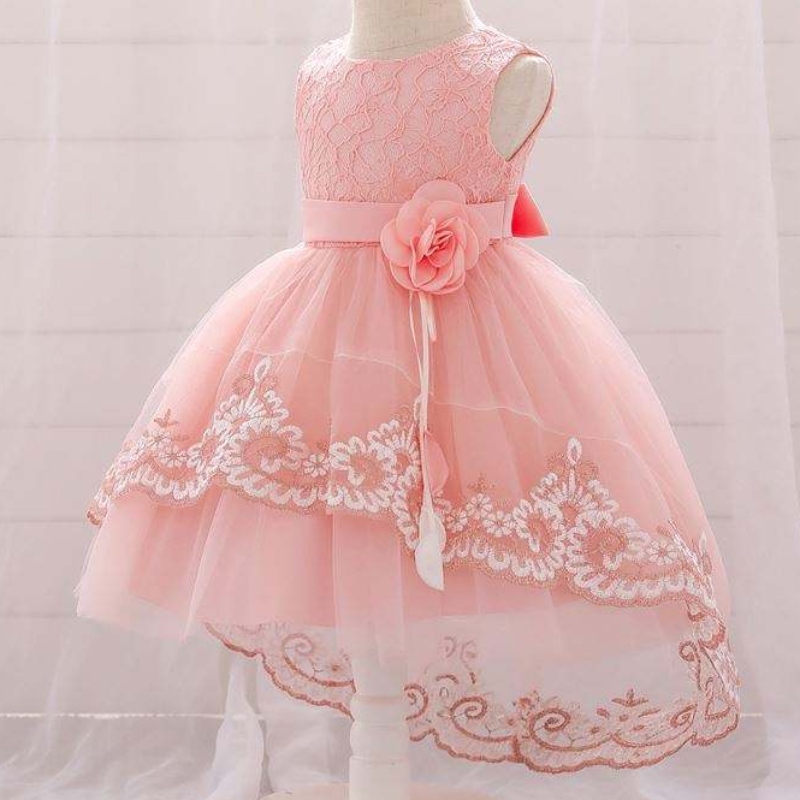 Baige al por mayor ropa deniña paraniños pequeños Fluffyfashion Cape Cake Dress Delippy Appliche Formal Girl Princess Vestidos paraniños L1921xz