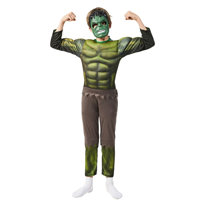 Disfraces de green green bulking con máscara Músculo Superhero Superhero Disfraz de Halloween paraniños Regalo del día de losniños