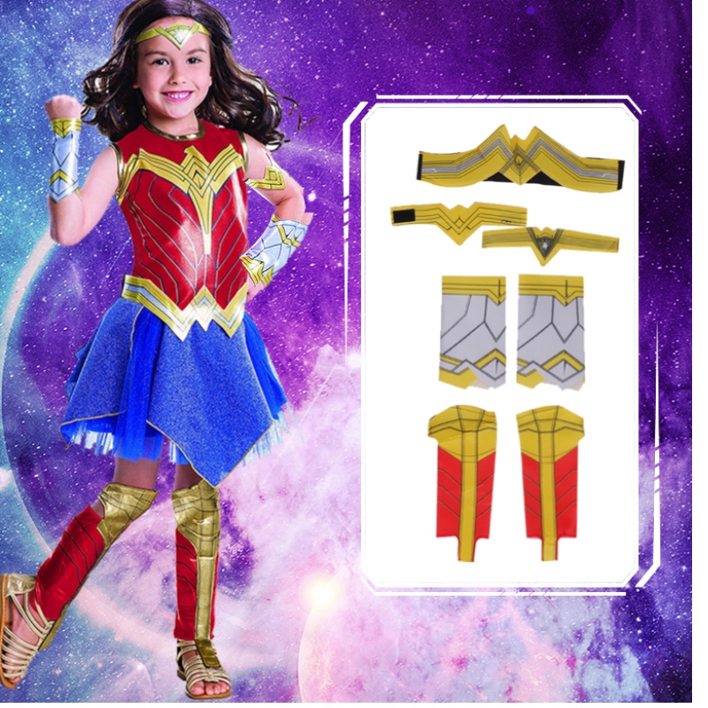 Girls Superhero Diosa Diana Party Party Play Dress Traje paraniños Halloween Dawn of Justice Wonder Girl Cosplay Disfraz