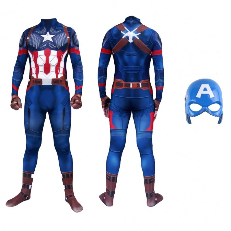 Guardia de invierno de Avenger para Halloween Kids&men America TV&movie Game Cosplay China Factory Supply Falls el disfraz del capitán