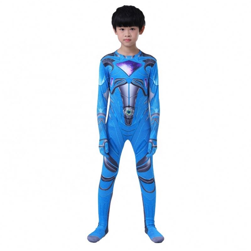 Al por mayor múltiples colores Halloween Carnival Party Cosplay Five Beast Superhero Force Mystic Power Ranger traje de vestuario paraniños