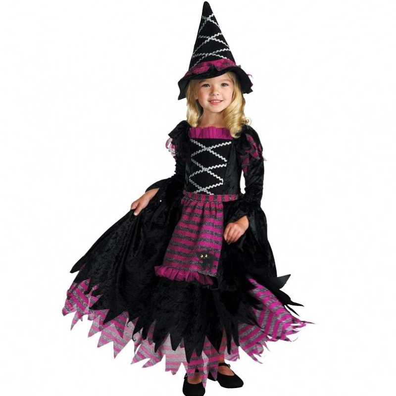 Hot New Factory Direct Direct Kids Halloween Cosplay Cosplay Cosplay Cosplay Little Bruja trajes