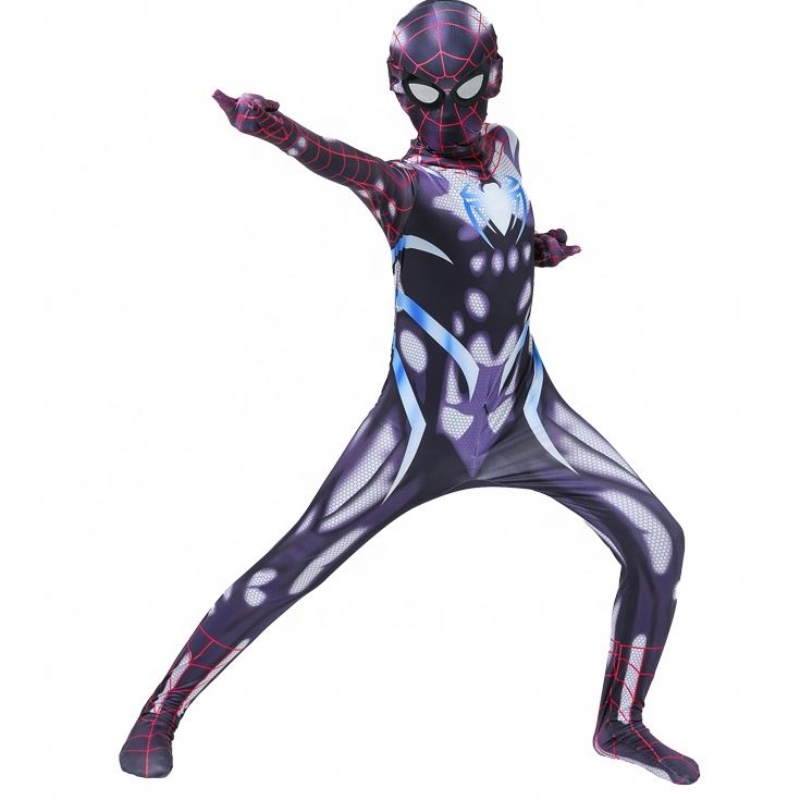 Nueva tendencia mono de cumpleaños de halloween halloween anime&movie cosplay Roleplay Ropa Spiderman disfraz con máscara facial