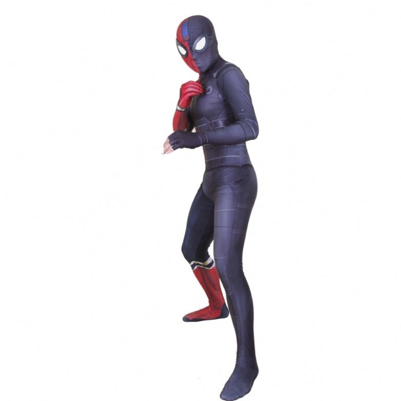 Spandex Stealth Seamed Superhero Amazing Spider Man Jumpsuit Halloween Cosplay Sets Spider Man Disfraz para hombres&kids