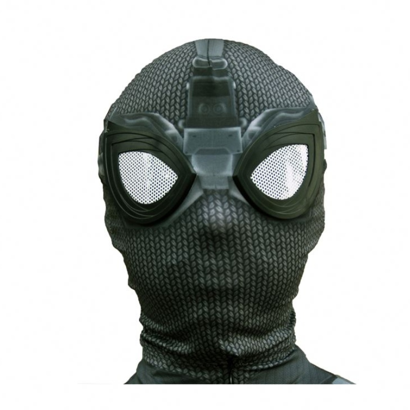 Nuevo estilo Superhero Black Zentai Suit para Halloween TV&movie Cosplay Black Spider Man disfraz con mascarilla paraniños&adults