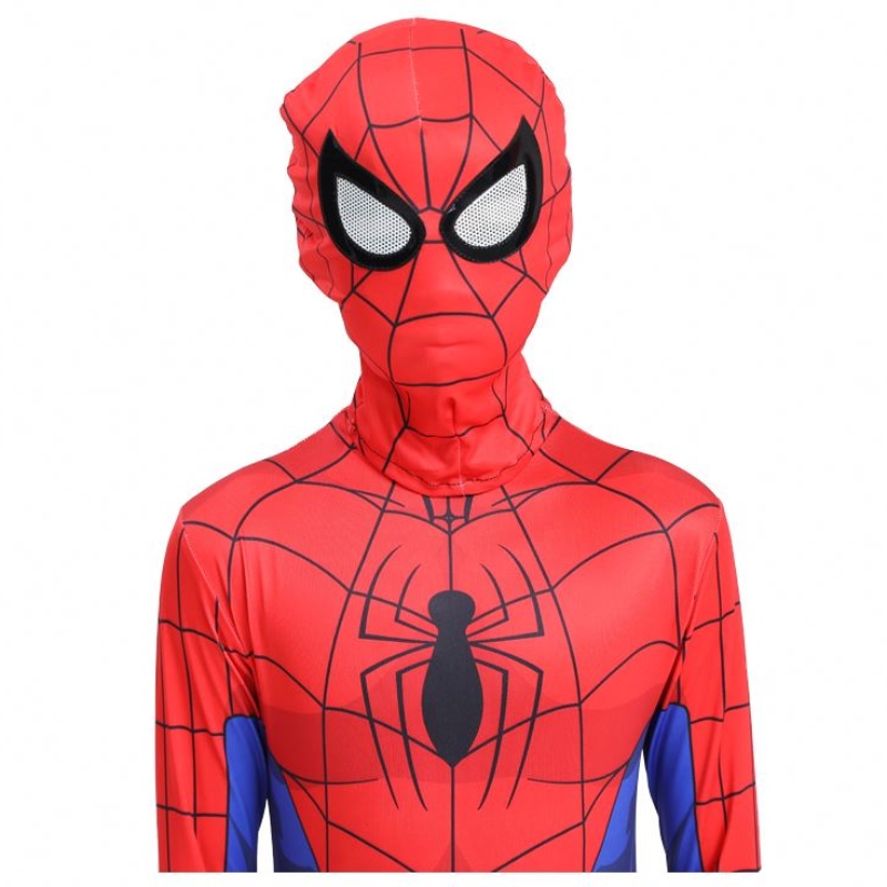 Fiesta de Halloween de venta caliente clásicaniños&adult tv&movie superhéroe cosplay mono mono spiderman traje de ropa interior con máscara