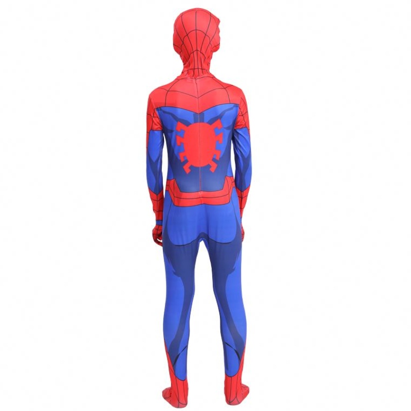 Fiesta de Halloween de venta caliente clásicaniños&adult tv&movie superhéroe cosplay mono mono spiderman traje de ropa interior con máscara