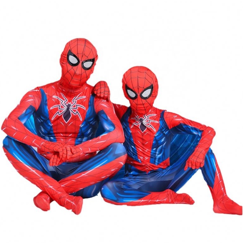 Meleras de poliéster impresas en 3D paraniños Cosplay Spiderman Disfraz con máscara