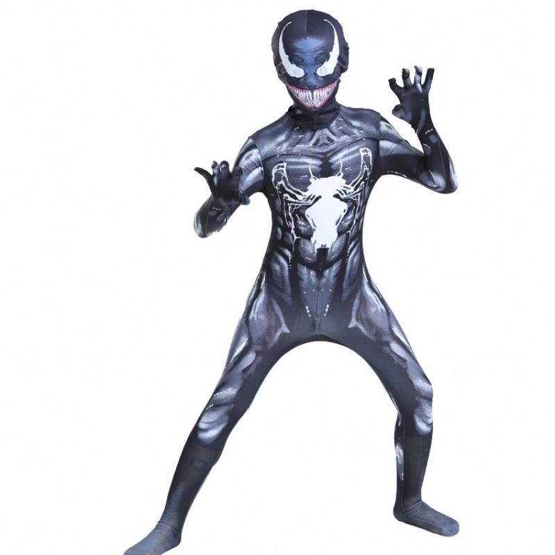 Bodysuit de músculonegro Adultos Boys Superhero Acción Figura Jumpón Spiderman Halloween Cospion Venom para la venta Disfraces de la venta