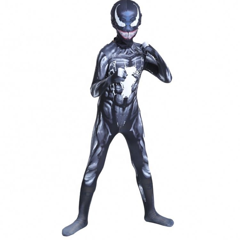 Bodysuit de músculonegro Adultos Boys Superhero Acción Figura Jumpón Spiderman Halloween Cospion Venom para la venta Disfraces de la venta