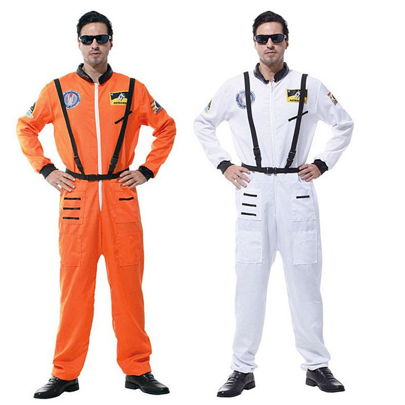 2022 HOT2022 Venta caliente Disfraces de Halloween para el hombre Astronaut Spacessuit Cosmonaut Cosmonaut Cosmonaut Cosplay Venta de Halloween para el hombre Astronaut Spacessuit Naranja y vestuario blanco Cosmonaut Cosplay Cosplay Cosplay