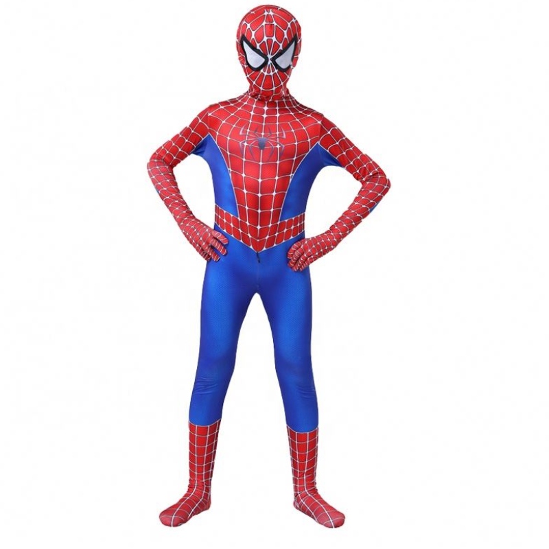 Sumúrgico cerrado de anime de película clásica para el carnaval de Halloween Amazing Spiderman Cosplay Disfraz paraniños con mascarilla facial