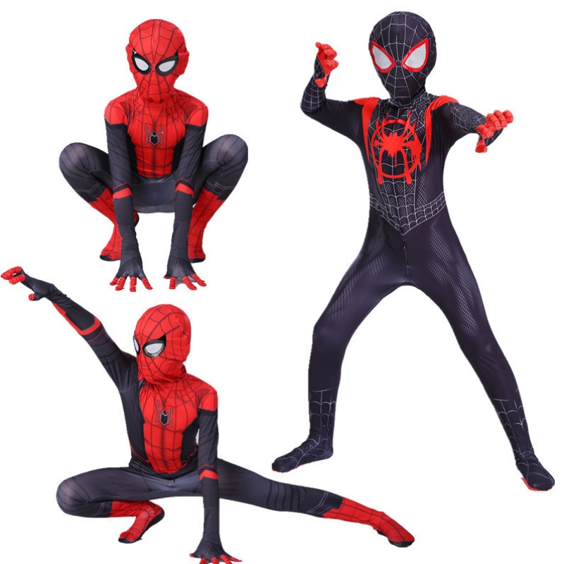 El asombroso disfraz de cosplay de Spiderman Kids Adult Costume para Halloween