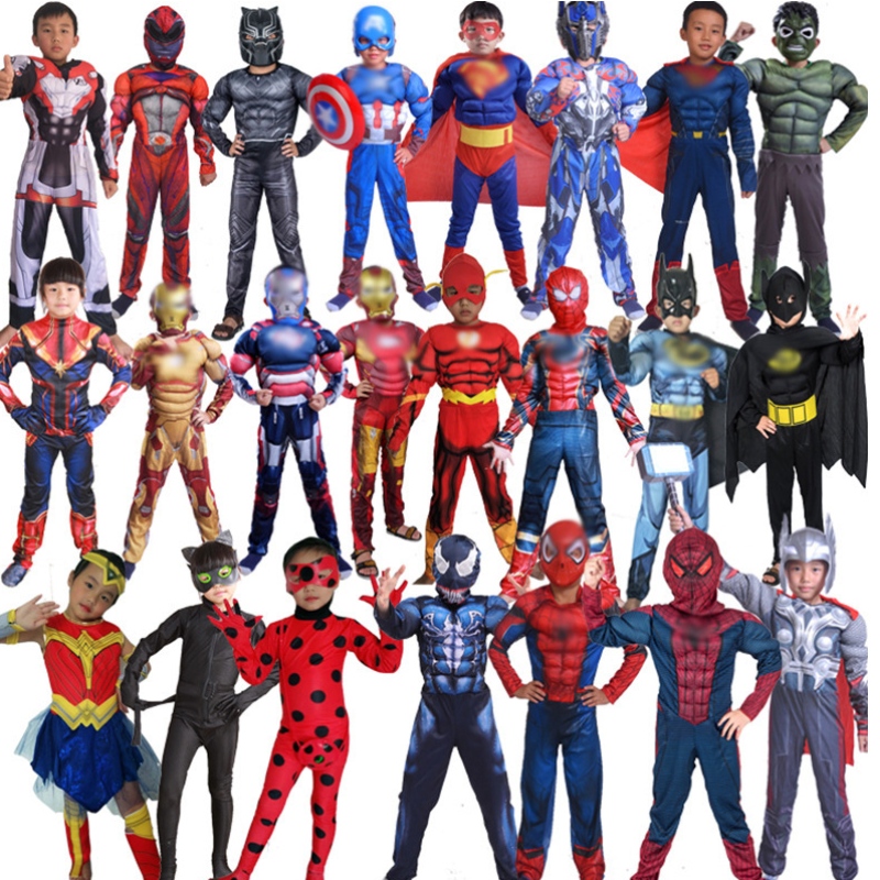 Multi tipos de disfraz de Halloween Children Jumpysuit Cosplay Disfraz