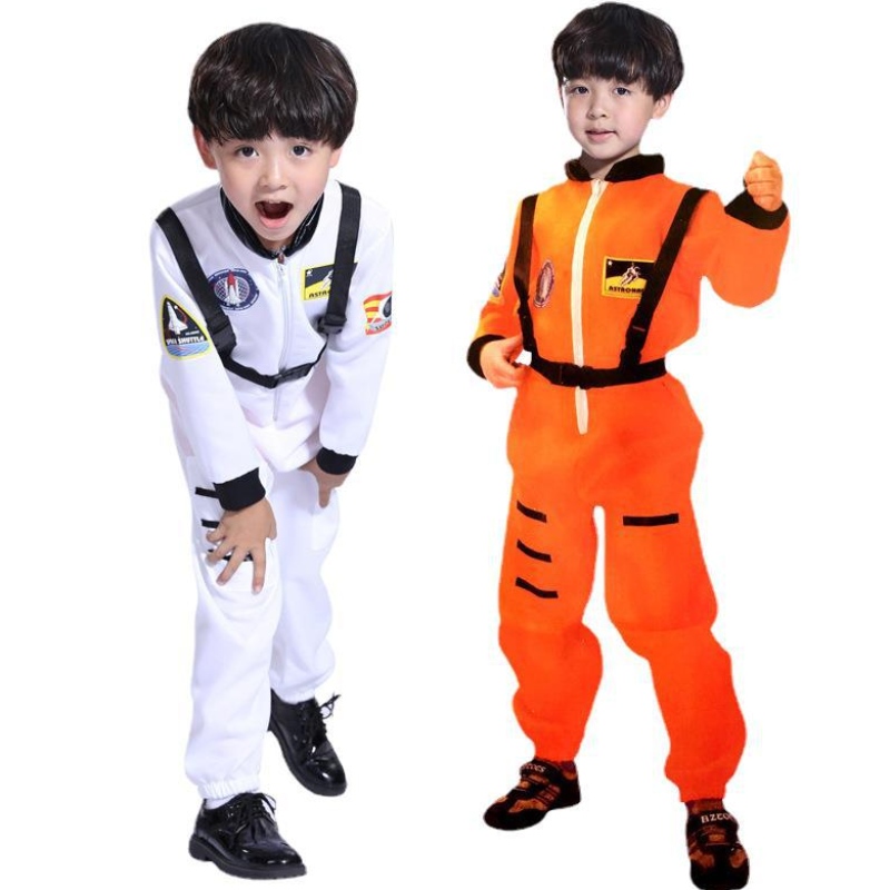 Disfraz de Halloween Niños Adultos Adultos Menos y mujeres Show Space Space Traje de astronautación de disfraz del piloto