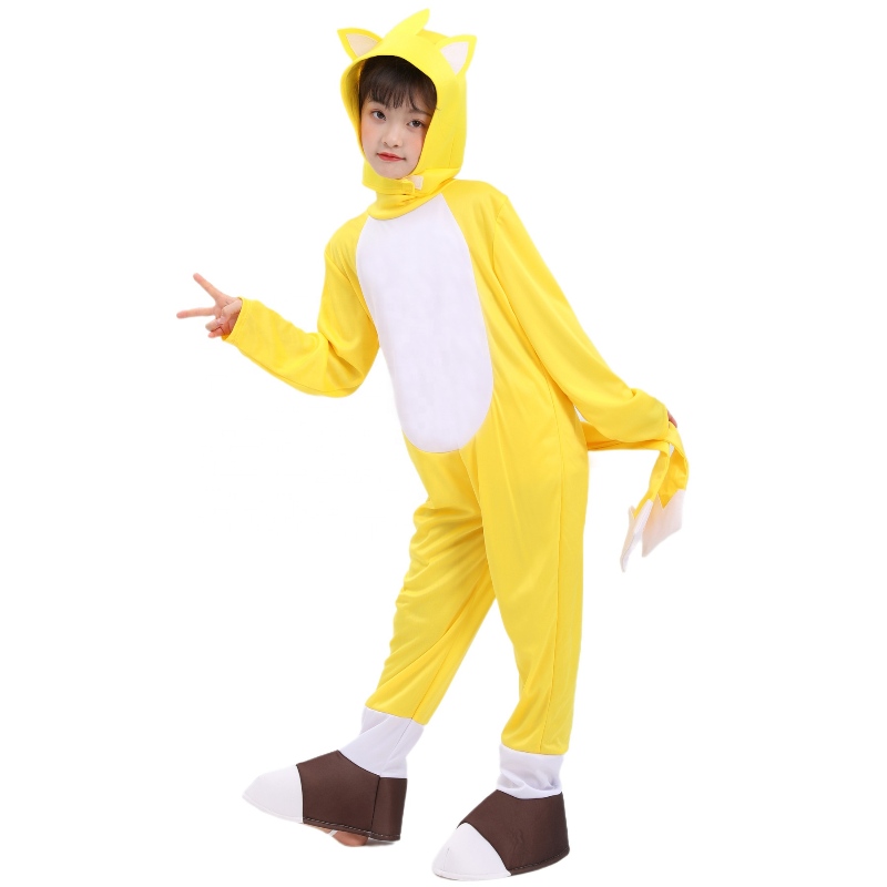 Halloween Party Game Cosplay Niños Blue Sonic Jumpsuitniñoniña Sonic Hedgehog disfraz de Sonic