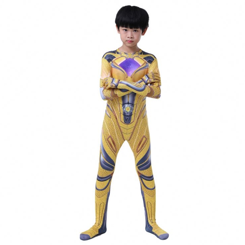 Múltiple color 3D Impresión impresa Halloween Cartoon Anime Superhero Cosphero Cosplay Power Ranger Jumpysuit Traje paraniños