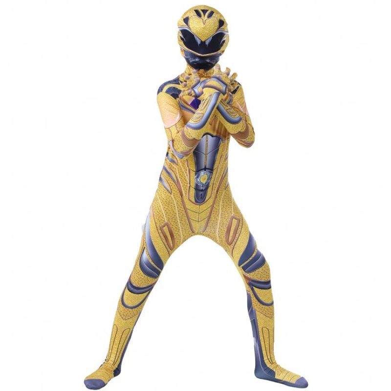 Múltiple color 3D Impresión impresa Halloween Cartoon Anime Superhero Cosphero Cosplay Power Ranger Jumpysuit Traje paraniños