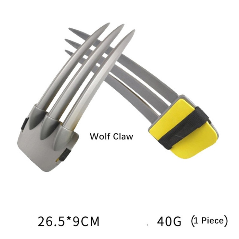 Wolverine Plastic Claw Facepiece Cloak Arma de Halloween Cosplay Party Juguetes