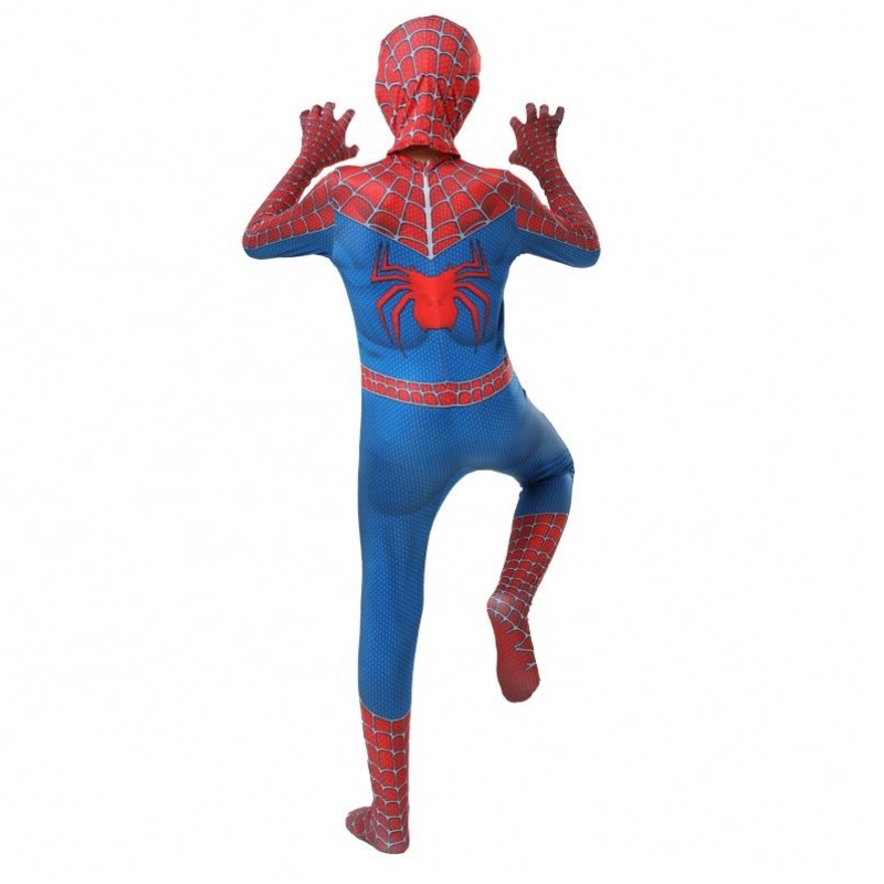 Hecho en China Factory Classic Popular Blue&red Avenger traje TV&movie Superhero Jumpsuits Anime Halloween Spiderman