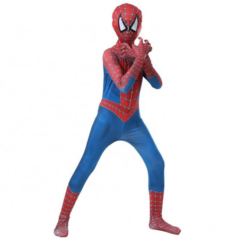 Hecho en China Factory Classic Popular Blue&red Avenger traje TV&movie Superhero Jumpsuits Anime Halloween Spiderman