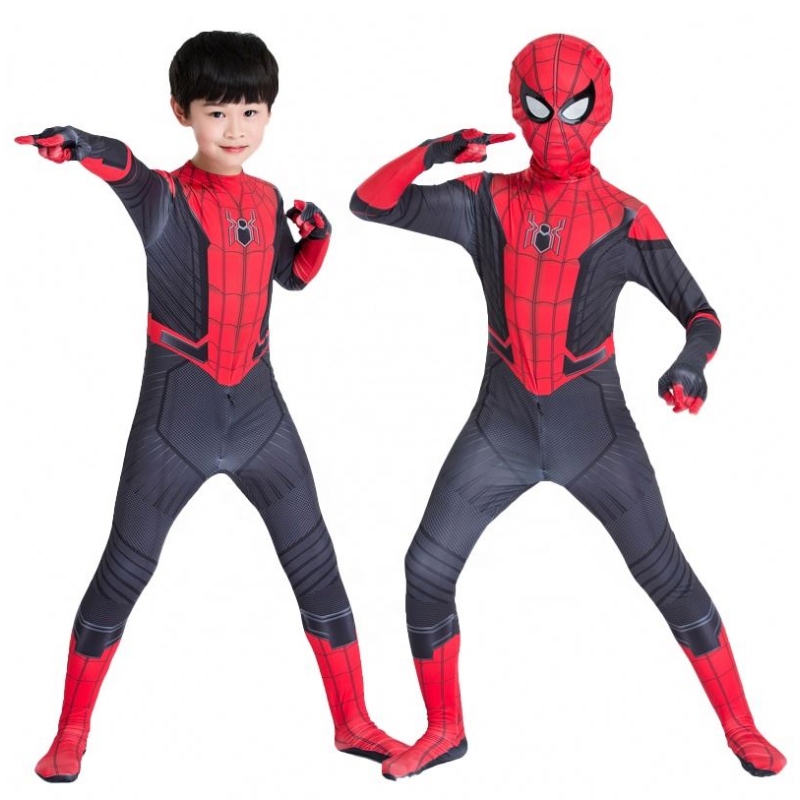 Amazon Hot Sale Wholesale Classic Style Meal Price Cartoon Red Black Clothing Figur de Accion Anime Kids Spiderman Disfraz