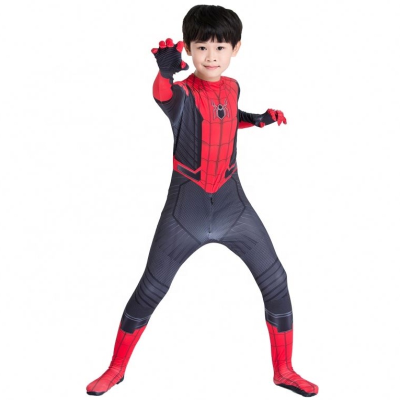 Amazon Hot Sale Wholesale Classic Style Meal Price Cartoon Red Black Clothing Figur de Accion Anime Kids Spiderman Disfraz