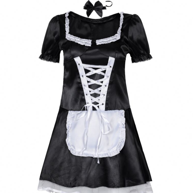 Sweet Lolita Dress French Maid Fit Adjunto de camarera Mujeres Mujeres Sexy Delantador Vestido Cosplay Party For Girls Plus Tamaño