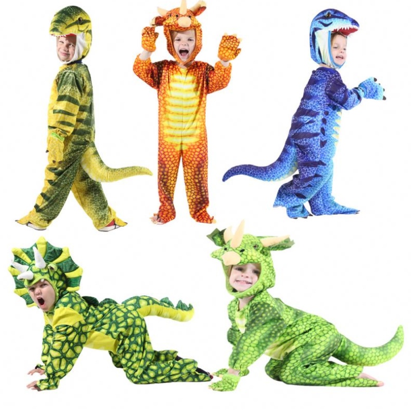 Disfraz de dinosaurio paraniños Halloween Party Cosplay Mascot Animal Ropa de ropa Juega