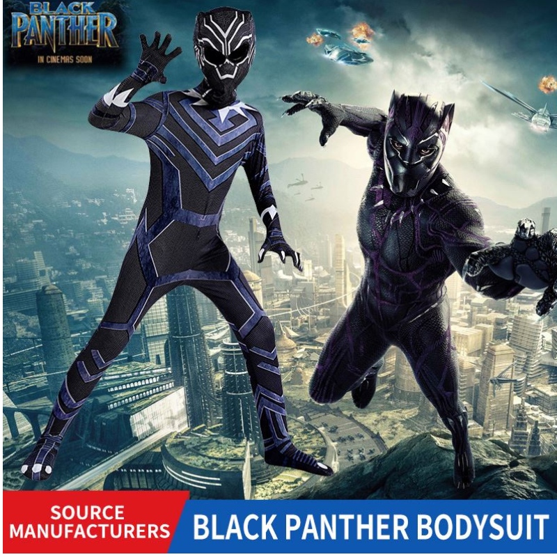 Ropa de cosplay deniños paraniños Bodysuit de panteranegra Marvel Superhero Fiesta