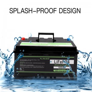 Batería de litio de fosfato férrico Jiao lifepo4 12v 100 / 200ah RV batería de litio Bluetooth de ciclo profundo para buques
