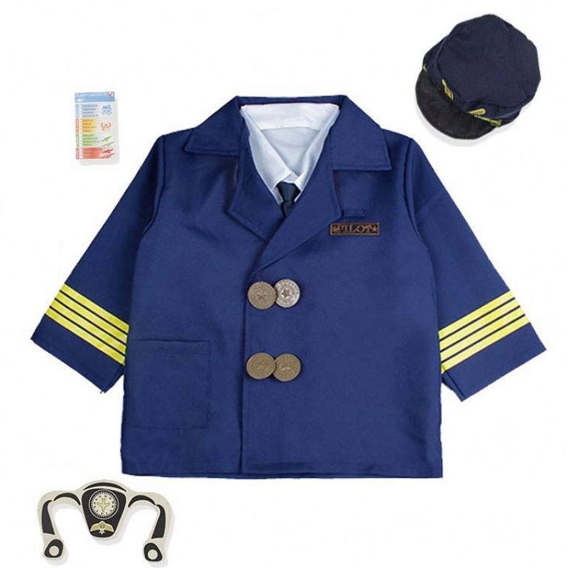 Boy Halloween Dress Set Disfraz de piloto paraniños con accesorios HCBC-006