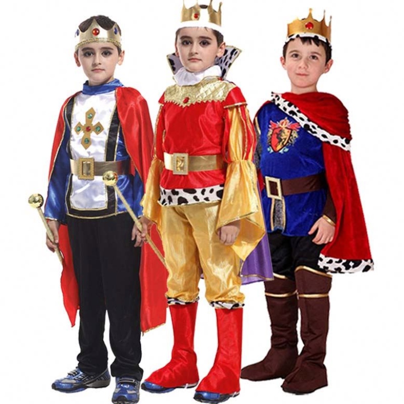 Disfraz de Halloween Fancy Up Knight Carnival Warrior Prince King Disfraz paraniños HCBC-021