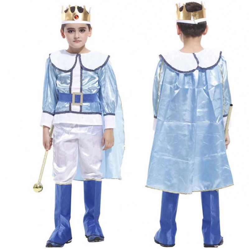 Halloween Christmas Cosplay Fiesta Fancy Dress Up Kids Boys Medieval Prince Boy King Disfraz HCBC-022