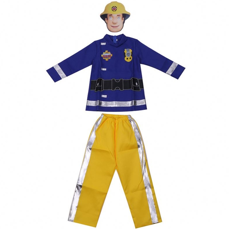 Fireman Sam Small Rescue Children Play Performance Vestido atuendo paraniños Cosplay Halloween Disfraces