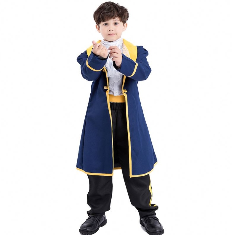 Kids Beauty and the Beast Cosplay Cosplay Fiesta de Halloween Hombres Fantancía deniños Príncipe \\\\ disfraz