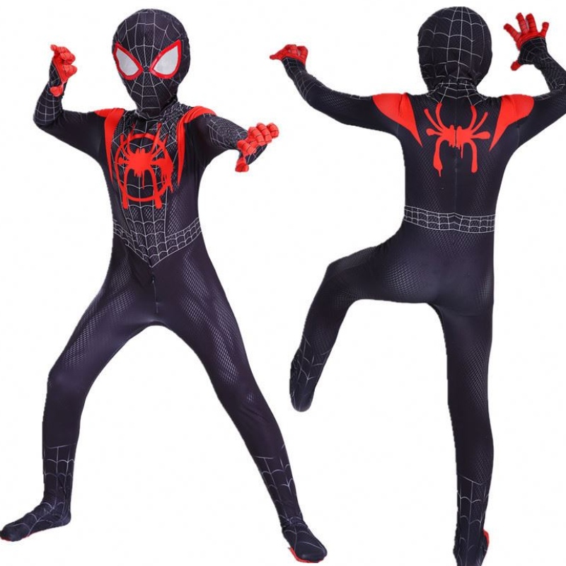 Juego de películas Children Parallel Universe Black Spider Spider Suit Anime Cosplay Spiderman Halloween Disfraz